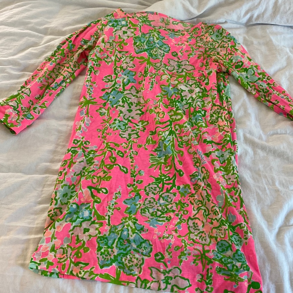 Lilly Pulitzer pink foxglove print dress
